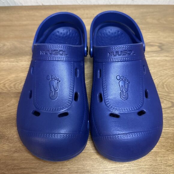 NUUSOL Unisex McCall Blue Clog Light EVASOL Foam Footwear Sandal Women 7 EUC - Picture 2 of 11
